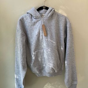SKIMS Cotton Pullover Hoodie in Heather Gray 🩶